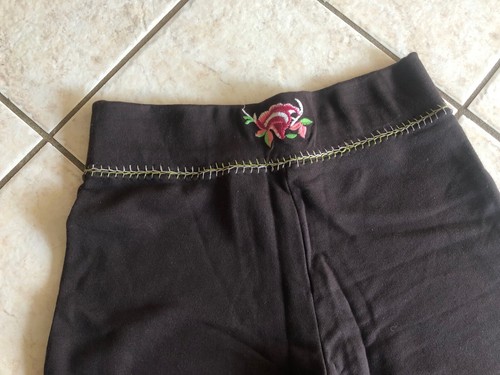 CAPITAL M Stretch, Bootleg, Brown Women's leggings (Size L-14) - Picture 6 of 8