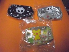 New ! Vinyl Small Change Purse Assorted Zip Closure Gold Black or Silver 