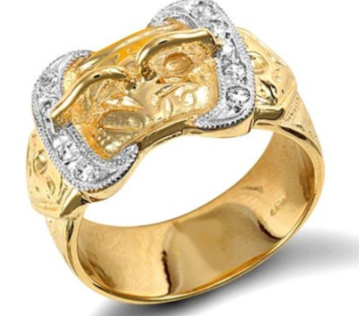 CARISSIMA Collana Donna Oro Giallo 9ct Con Triplo Crocifisso In Zircone Cubico - Regolabile 41-46 Cm