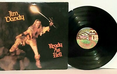JIM DANDY Ready as Hell UK LP VG+ 1984 Hacienda HES 1005 Black Oak Arkansas