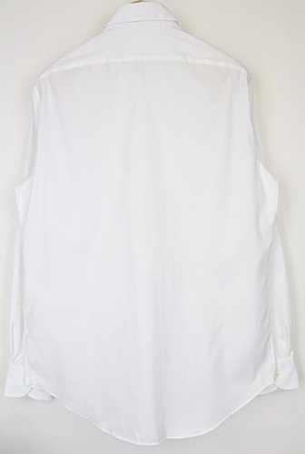 SUITSUPPLY Traveller Men Shirt 41/16 Slim White Pure Cotton Long Sleeved Twill - Picture 2 of 7