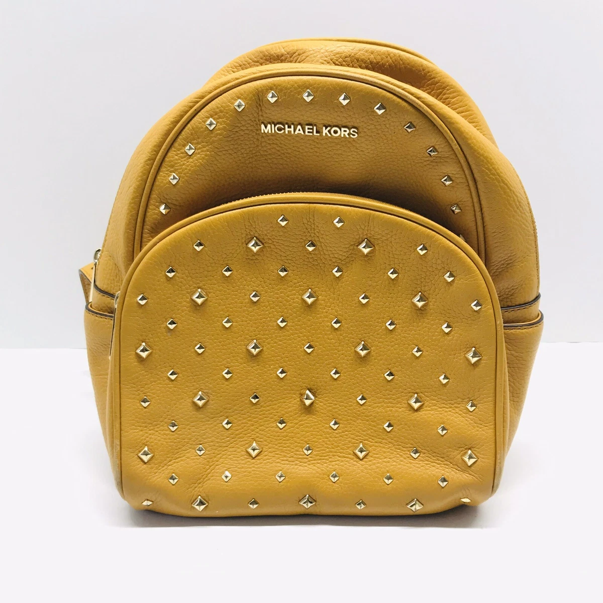 Abbey medium studded store pebbled leather backpack