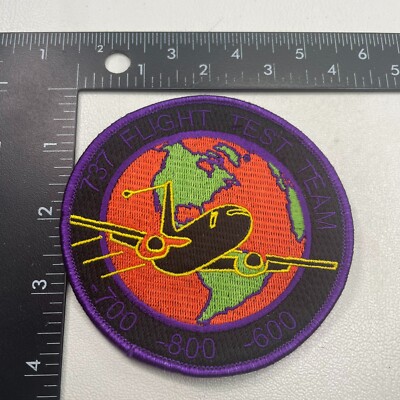 BOEING 737 FLIGHT TEST TEAM Patch (AIRPLANE PILOT RELATED) 274M