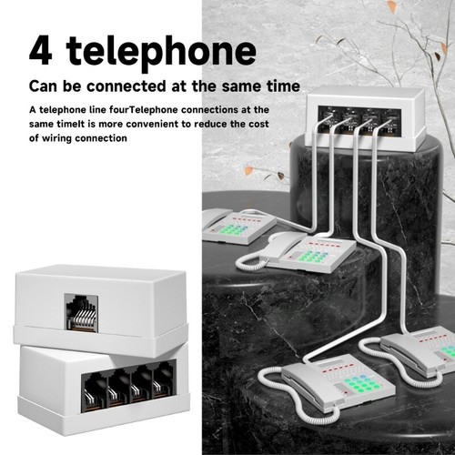 RJ45 to RJ11 Splitter Netword to Telephone Adapter for Smooth Operations - Zdjęcie 5 z 8