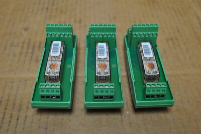 Phoenix Contact Coupling Relay Part No. 2981444 Lot of 3