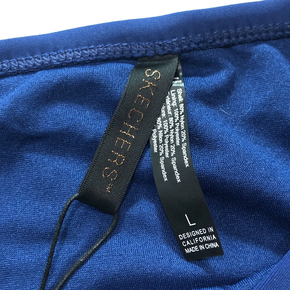 Pantalones de baño Skechers para mujer grandes costeros playa vacaciones azul Foto 3 de 4