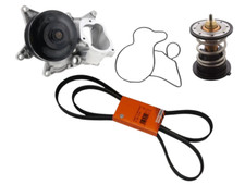 Water Pump + Coolant Thermostat + Belt for BMW 535d xDrive X5 xDrive35d