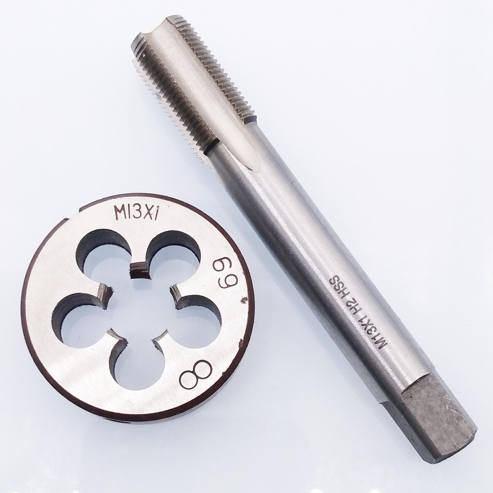 Tap & Die Set HSS M13 x 1mm Tap & M13 x 1mm Die Metric Thread Right