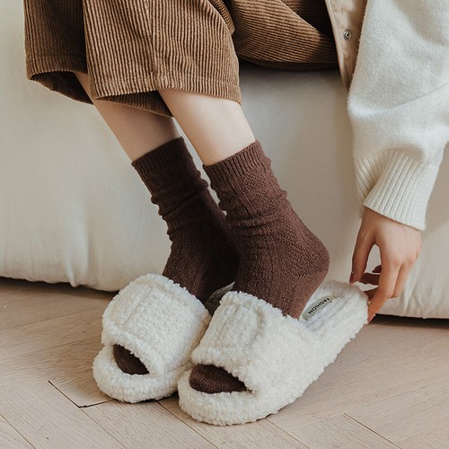 Women Cashmere Thick Winter Socks Warm Wool Christmas Nordic Ladies Casual Socks - Picture 14 of 30