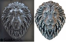 Moule Lion 2D DIY Plaque Roi des Bêtes Moule Béton Form Lion D61