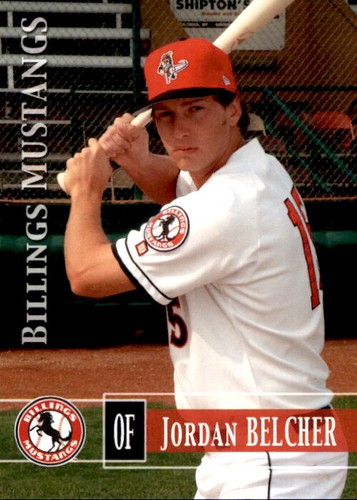 2005 Billings Mustangs Grandstand #17 Jordan Belcher Grovetown Georgia GA Card - 第 1/2 張圖片