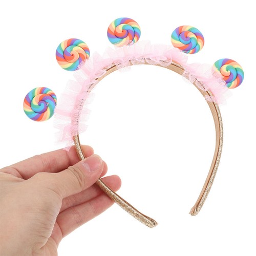 2pcs Pink Lollipop Headband For Girls Candy Princess Themed Party Accessory - Picture 7 of 12