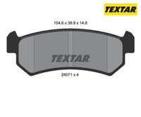 Bremsbelagsatz, Scheibenbremse Textar 2407101 FüR Daewoo