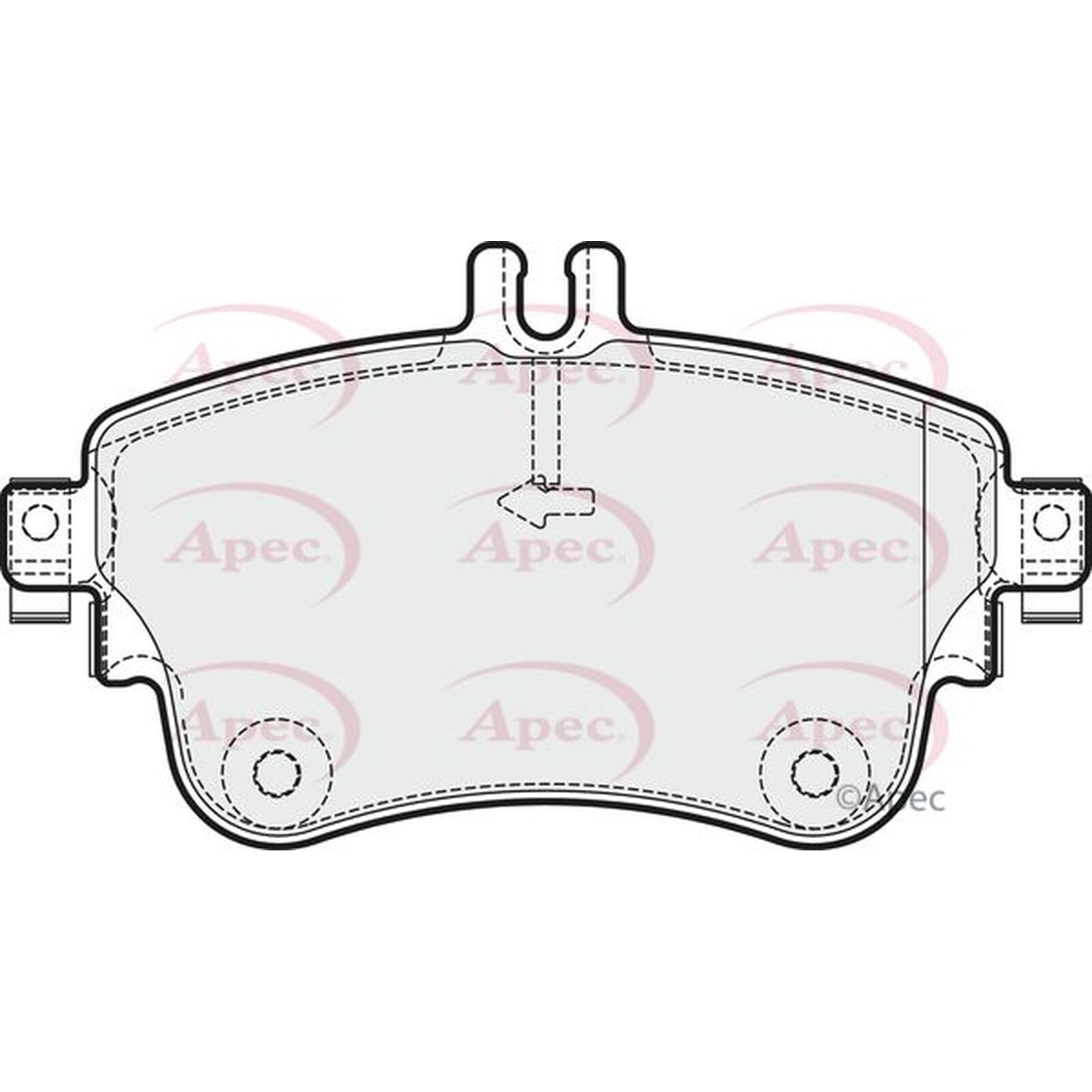 Apec Brake Pads With Bolts PAD1882 Fits Mercedes-Benz - OE Specification