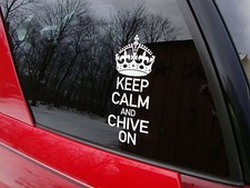 Genuine Keep Calm And Chive On Decal From The Chive Kcco Stickers Car Genuine Keep Calm And Chive On Decal From The Chive Kcco Stickers Car