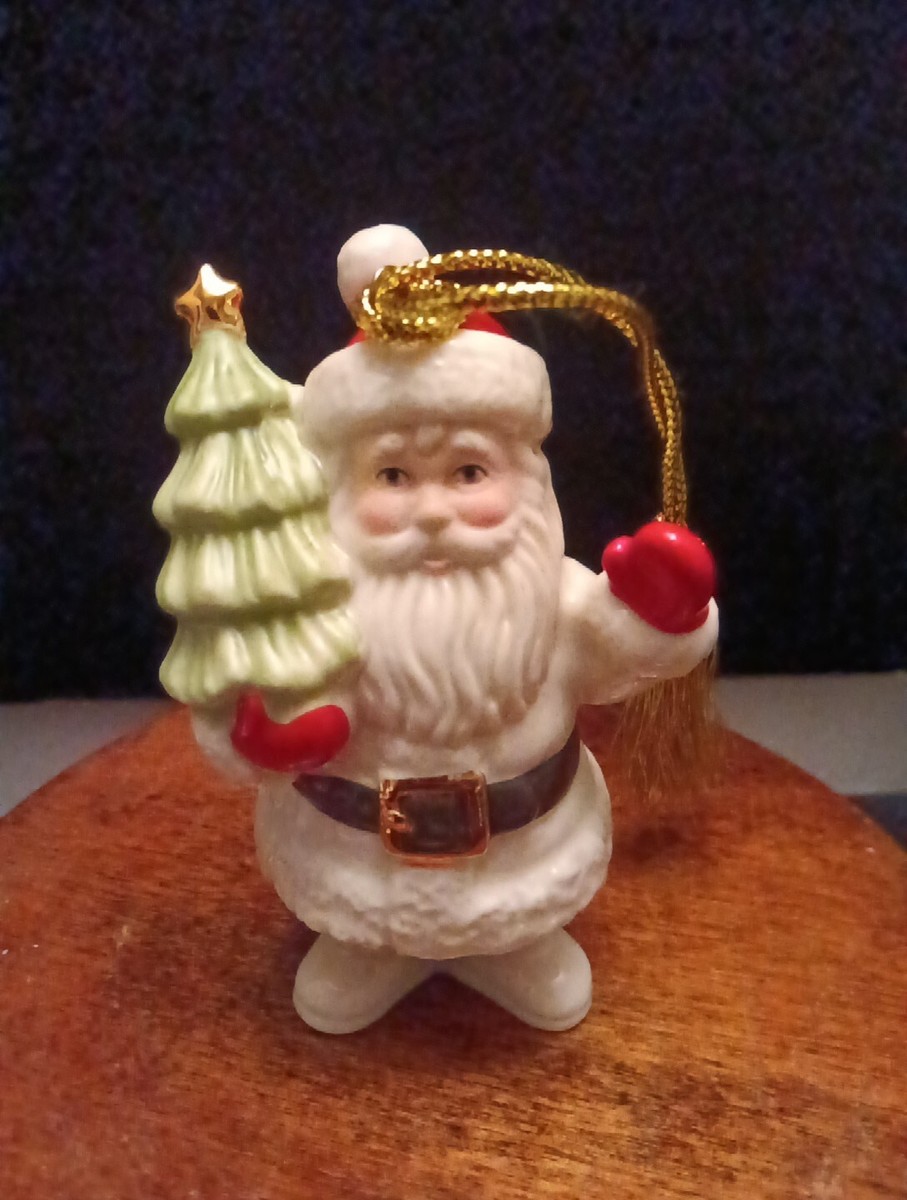 Vintage 2003 Lenox Porcelain Very Merry Santa Claus Christmas