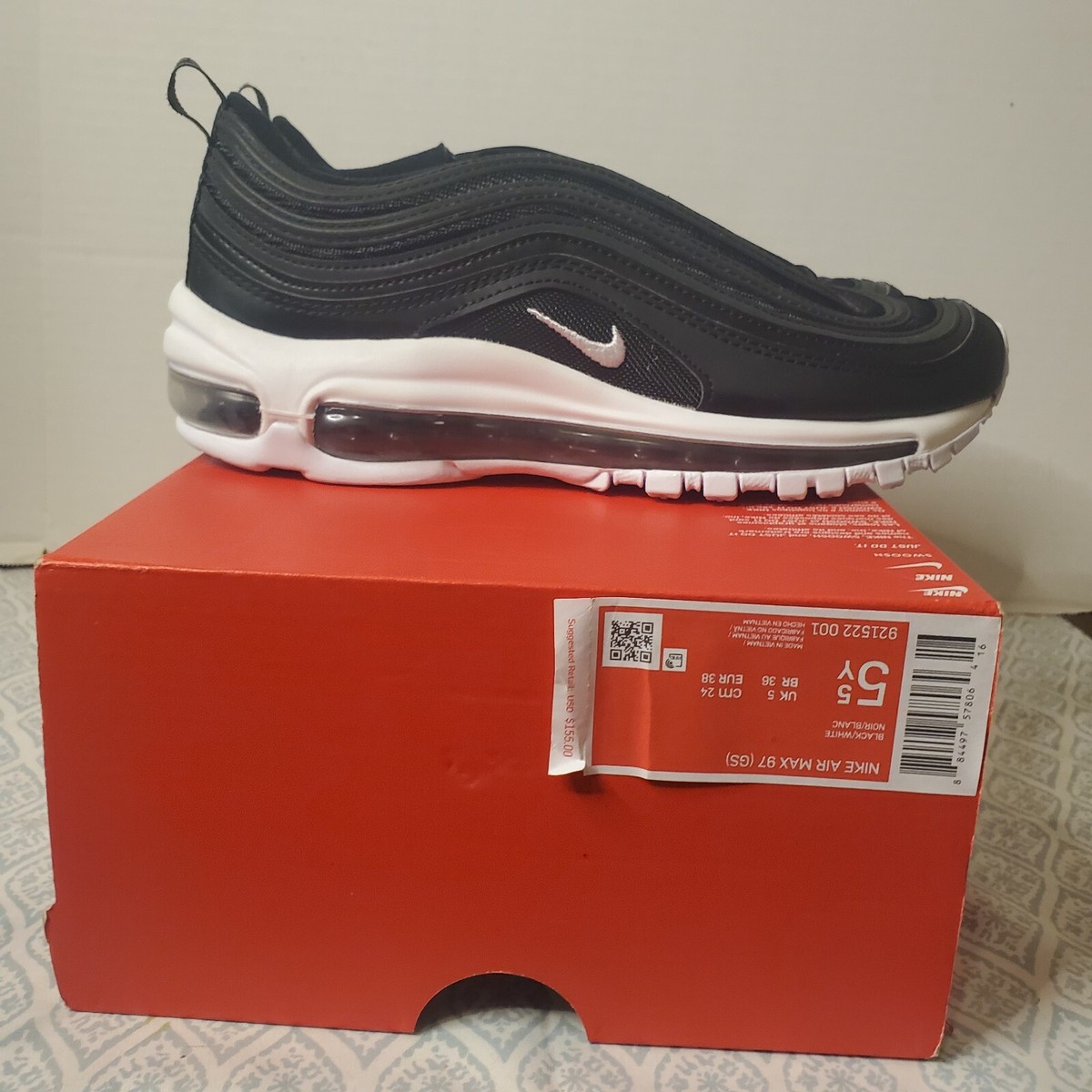 nike air max 97 black size 4