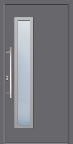 Hochwertige Energiespar Aluminium Haustür anthrazit RAL 7016 Modell JWC03 NEU - Foto 3 di 5