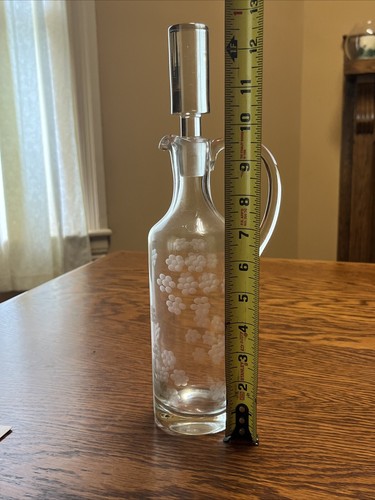 Tapón de jarra de cristal rumano vintage, 6 vasos, juego de aperitivo cordial ¡Bonito! - Imagen 9 de 10
