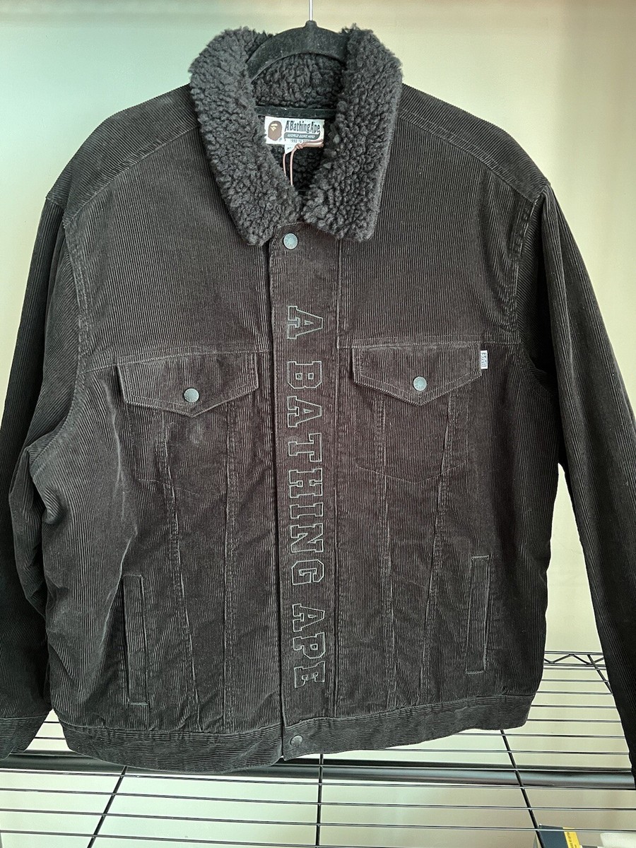 A Bathing Ape BOA Corduroy Wide Trucker Jacket | eBay 