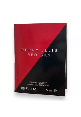 Perry Ellis Red Sky EDT eau De Parfum Fl Oz Sample Card