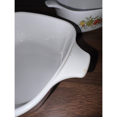 Corning Ware Casserole Dishes 2.75 C Square Pan Set of 2 Spice O Life No Lids - Picture 6 of 6