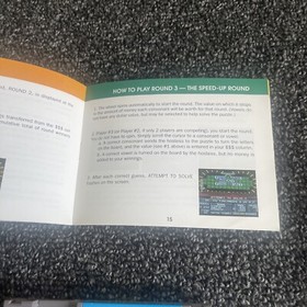 Wheel of Fortune NES Nintendo Family Edition Game Cartridge Instruction Booklet
