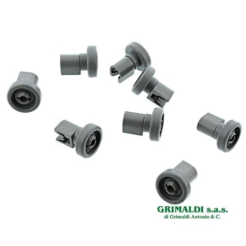 8 Ruote Per Cestello Lavastoviglie Superiore Electrolux, Zanussi, AEG – 25mm – Ricambio 50286964007