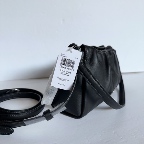 NWT Coach Faye Shoulder Bag With Ruching In Black CV529 - Picture 10 of 16
