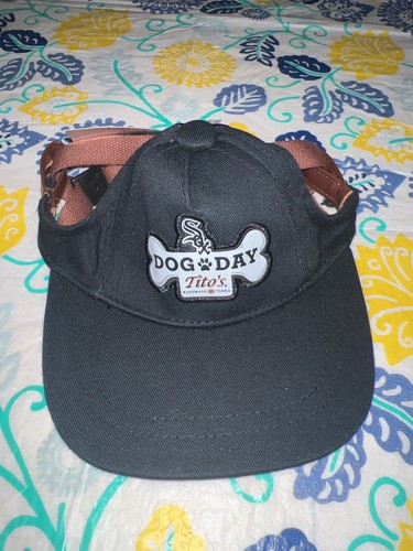 New 4/29/25 Genuine MLB Chicago White Sox Logo Pet Dog Day Cap Tito’s (L or XL) - Picture 4 of 15