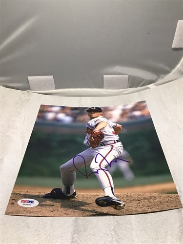 Foto autografiada por Greg Maddux firmada por Atlanta Braves 8x10 certificado de autenticidad PSA/ADN 1A - Imagen 2 de 4