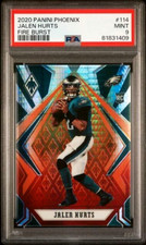 2020 Phoenix JALEN HURTS Fire Burst #114 PSA 9 MINT Rookie Card RC Eagles