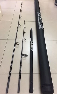 BRUTTE CONCEPT TACKLE JIG / POP POPPER ROD 3 Piece + Hard Case - Light, Med & Heavy Duty