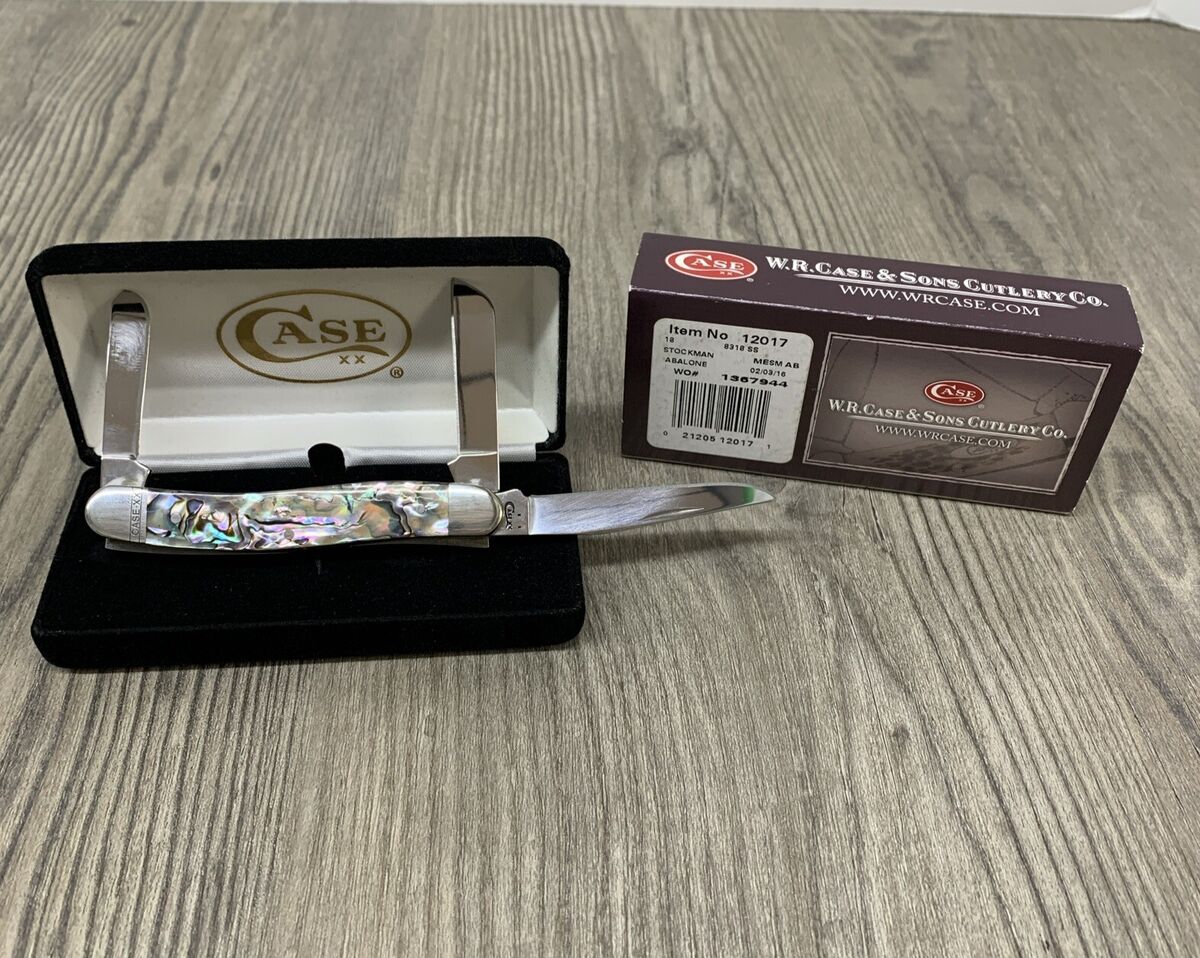 Case XX 8318 SS Abalone Stockman with Original Velvet Box Case XX 8318 SS Abalone Stockman with Original Velvet Box