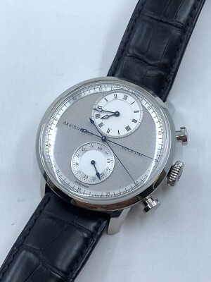 NEW Arnold & Son CTB Automatic Steel 44mm Chrono Watch 1CHAS.S02A.C121S