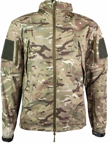 Highlander Tactical Hooded Softshell Jacket Water Resistant Army Camo green - Picture 17 of 18