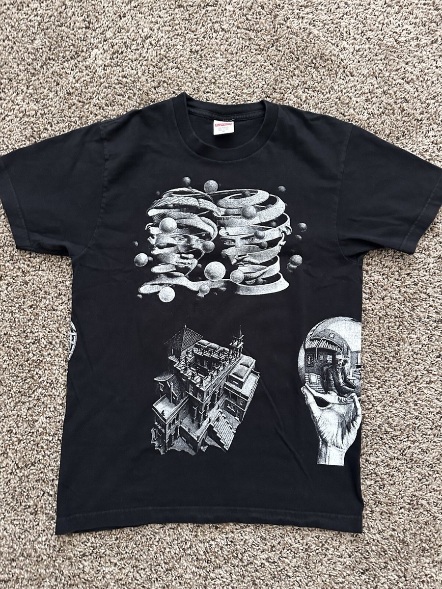 トップス Supreme M.C. Escher Collage Tee XL size Supreme MC Escher Collage Tee Black Size Medium SS17 | eBay