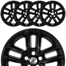 4 fits Dodge Durango GT R/T 2021-2025 Black 20" Wheel Skins Hub Caps Rim Covers