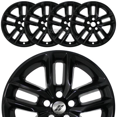 4 fits Dodge Durango GT R/T 2021-2024 Black 20&quot; Wheel Skins Hub 