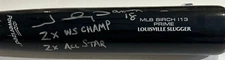 Johnny Damon Signed & Inscribed Game Model Bat