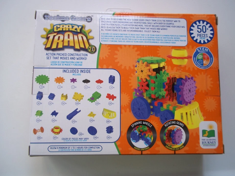 Techno Gears CRAZY TRAIN 2.0 - 50+ pcs Building Toy THE LEARNING JOURNEY INT'L - Image 2 of 4