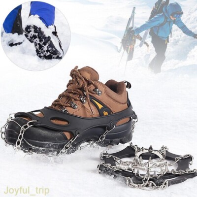 Ice Chains Snow Chain Shoes Hikin Climbing Mountaineering Crampons