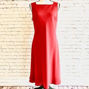 talbots red dress
