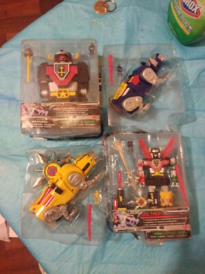 VOLTRON COLLECT & CONNECT 4-LION SET 1998 TRENDMASTERS MOC WITH MINI FIGURES 