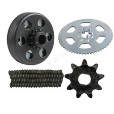  35 Chain  11T 65T Rear Sprocket  3/4" Bore 12T Clutch Kit Go Kart Mini Bike