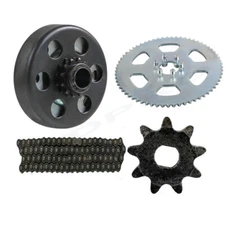 #35 Chain + 11T 65T Rear Sprocket + 3/4" Bore 12T Clutch Kit Go Kart Mini Bike