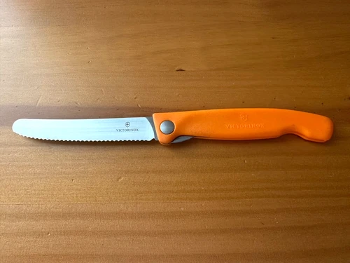 Victorinox Swiss Classic Picnic Knife Foldable and lightweight Orange