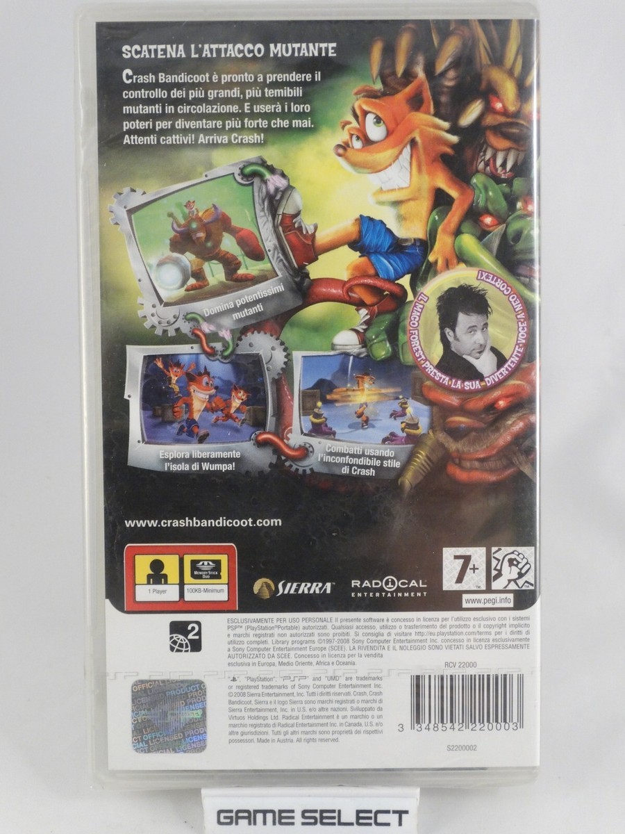 CRASH IL DOMINIO SUI MUTANTI MIND OVER MUTANT PSP PAL ITALIANO