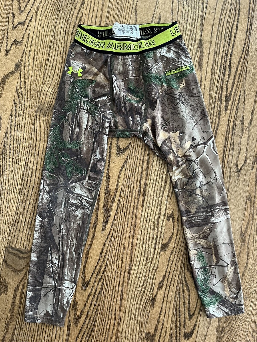 Boys Under Armour Leggings Size Ymed (8) Real tree Scent Control