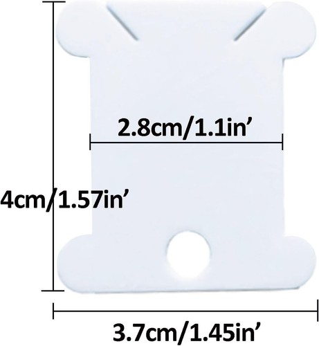 Compact 300-Piece Thread Organizer for Sewers & Embroiderers – White Bobbins - Picture 4 of 8